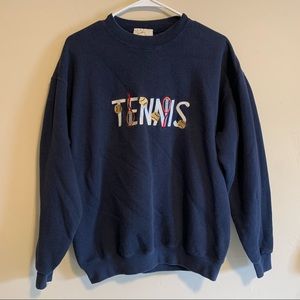 Vintage Tennis crew neck sweater